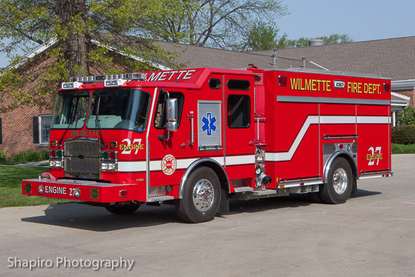 Wilmette Fire Department Engine 27 E-OPNE E-Max fire engine Larry Shapiro photography Shapirophotography.net